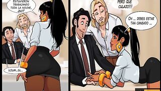 Chel Gets Fucked By Her Bosses To Receive A Raise - Bosses With Benefit