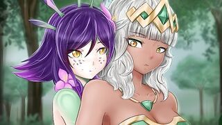 Finding Neeko and Qiyana in the Woods (LoL Hentai Joi) (Vanilla, Tsundere, Light Armpits)