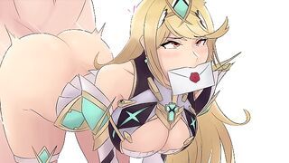 Hentai JOI - Mythra (Xenoblade Chronicles 2) is a Buttslut! (Facesitting, Breathplay, Anal Creampie)