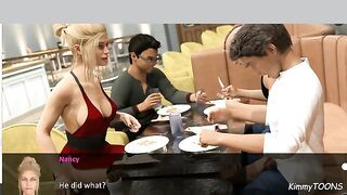 The Spell Book pt. 7.- public footjob under the table at restaurant.