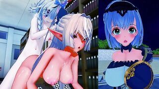 [NTR] FUTA POLKA FUCKS FLARE IN FRONT OF NOEL - 4K VTUBER PORN