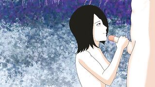 Mikasa Devotes her juicy body to Eren and gives him a blowjob - AoT