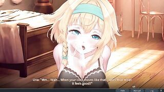 Una has to suck hard or his dick will EXPLODE - Take Me to the Dungeon ! Part 2
