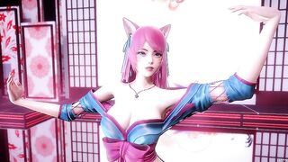 [MMD] IU - LILAC Spirit Blossom Ahri Sexy Kpop Dance League Of Legends Uncensored Hentai