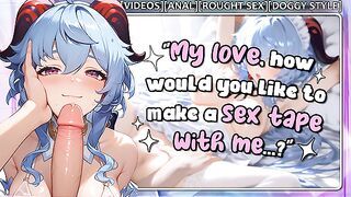 VOICED JOI - Your Girlfriend Ganyu Is a Porn Actress! [Instructions | Edging | Videos Only]