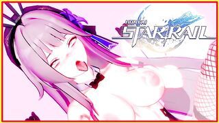 Honkai Star Rail - Herta receives dressed as a bunny