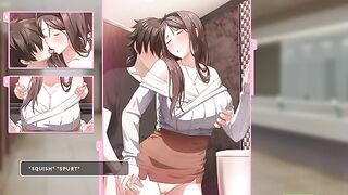 Hentai Uncensored Having Sex with Hot Milf Kasumi in Public Toilet - Summer Clover