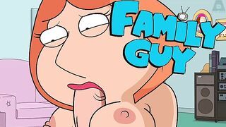 Family Guy milf Lois Griffin sucking cock