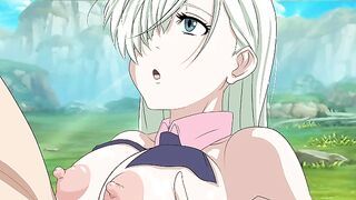 Seven Deadly Sins hentai Elizabeth liones titjob