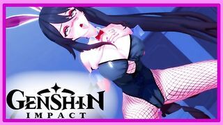 Genshin Impact - Hu Tao masturbates with a toy