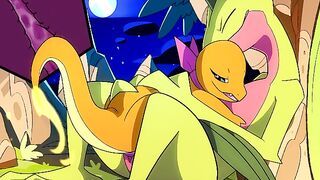 Patreon/Blitzdrachin : Charmander x Grovyle hentai furry yiff animation size difference cum inside
