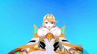 mythra Xenoblade 2 3D HENTAI 3/5