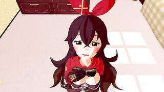 Amber Genshin Impact 3D HENTAI 2/9