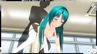 3D HENTAI Schoolgirl gets fucked in the ass for the first time