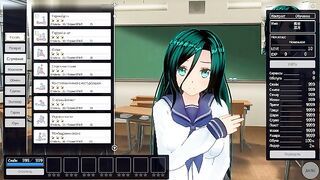3D HENTAI schoolgirl masturbates in the classroom