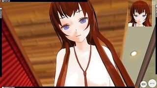 3D HENTAI POV Kurisu Makise rides your dick (Steins Gate)