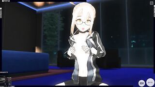 3D HENTAI X Alter posing and masturbating