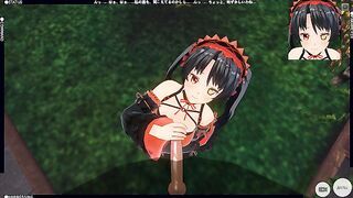 3D HENTAI POV DATE A LIVE Kurumi Tokisaki Blowjob