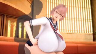 3D Hentai Super Big Tits Schoolgirl