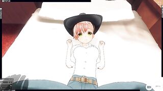 3D HENTAI POV Cowboy girl agreed to have sex while parents are not at home