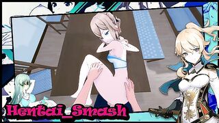 Jean getting fucked from your POV, cum on her ass - Genshin Impact Hentai.