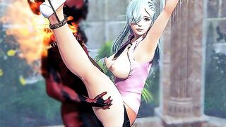 Princess Elizabeth Liones and demon bondage BDSM hentai