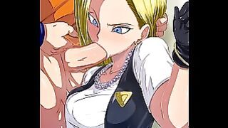 Android 18 Face Fuck By Krillin