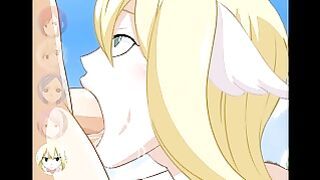 Fairy Tail – Erza, Lucy , Juvia , Meredy Blowjob
