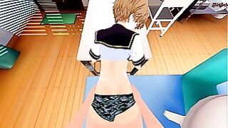 Chie Satonaka Gets Fucked And Creampied From Your POV – Persona 4 Hentai.