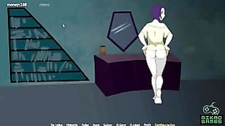 Teen Titans Ep 15 Olhando A Bunda E Peitos De Raven Sobre A Camiseta Pequena