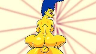 Marge Simpson Coge Fuerte Analmente
