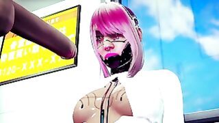 Cyborg Girl Has Sex In The Subway Cyberpunk 2077 Parody