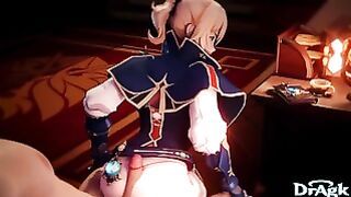Genshin Impact Jean Uses Her Big Ass To Do A Yoga Pants Buttjob – Assjob Twerk 3D 60 Fps POV
