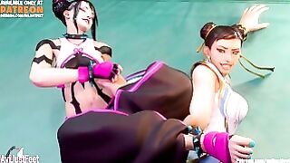 Chun Li Vs Juri Han Feet Tickle