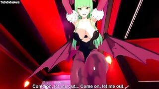 POV Morrigan Aensland The Succubus Teases You With Her Feet! Uncensored Hentai