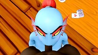 Undertale Undyne Blowjob To A Black Guy