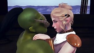 Cute Elf Rides A Big Dick