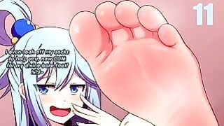 Premature Ejaculation Training With Aqua Part 2 Femdom, Feet, Humiliation, Premature Ejaculation