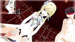 Genshin Impact – Futa Lumine And Futa Beidou Fuck You As Aether Male Taker POV