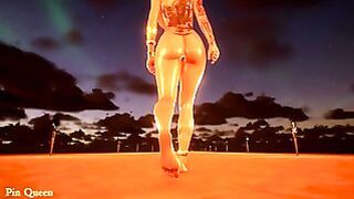 Naked Bitch In Oil Walks Barefoot In The Desert Wild Life