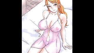 One Piece – Cum Inside Horny Nami Tight Pussy / Titty Fuck / Blowjob