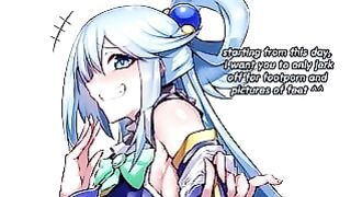 Premature Ejaculation Training With Aqua Part 1 Femdom, Feet, Humiliation, Premature Ejaculation