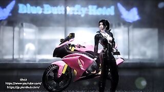Skyrim A Motorcycle Catsuit Woman Came To A Monster Hotel