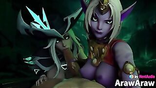 Miss Fortune & Soraka Blowjob With Sound 3D Animation Asmr Hentai League Of Legends Bj