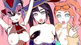 Anime Creampie Compilation Feat. Pokemon, Hololive, Genshin Impact