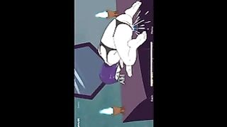 Teen Titans: Robin Spy’s On Raven Riding Her Huge Dildo!