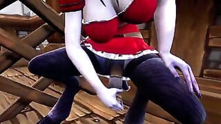 Playing With Her Dildo In Church Warcraft Porn Parody