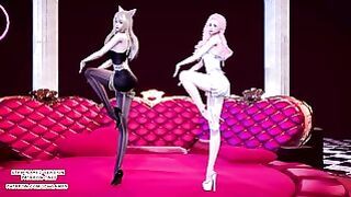 MMD Chaness – Sesese Sexy Hot Kpop Dance Ahri Seraphine League Of Legends Kda Uncensored Hentai