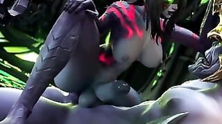 Big Dick Shemale Elf Rides Cowgirl On Huge Dick