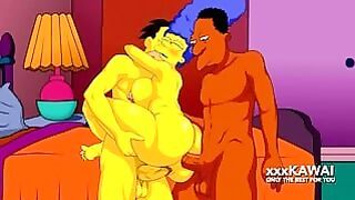 Marge Has A Threesome With Carl And Lenny – The Simpsons Hentai